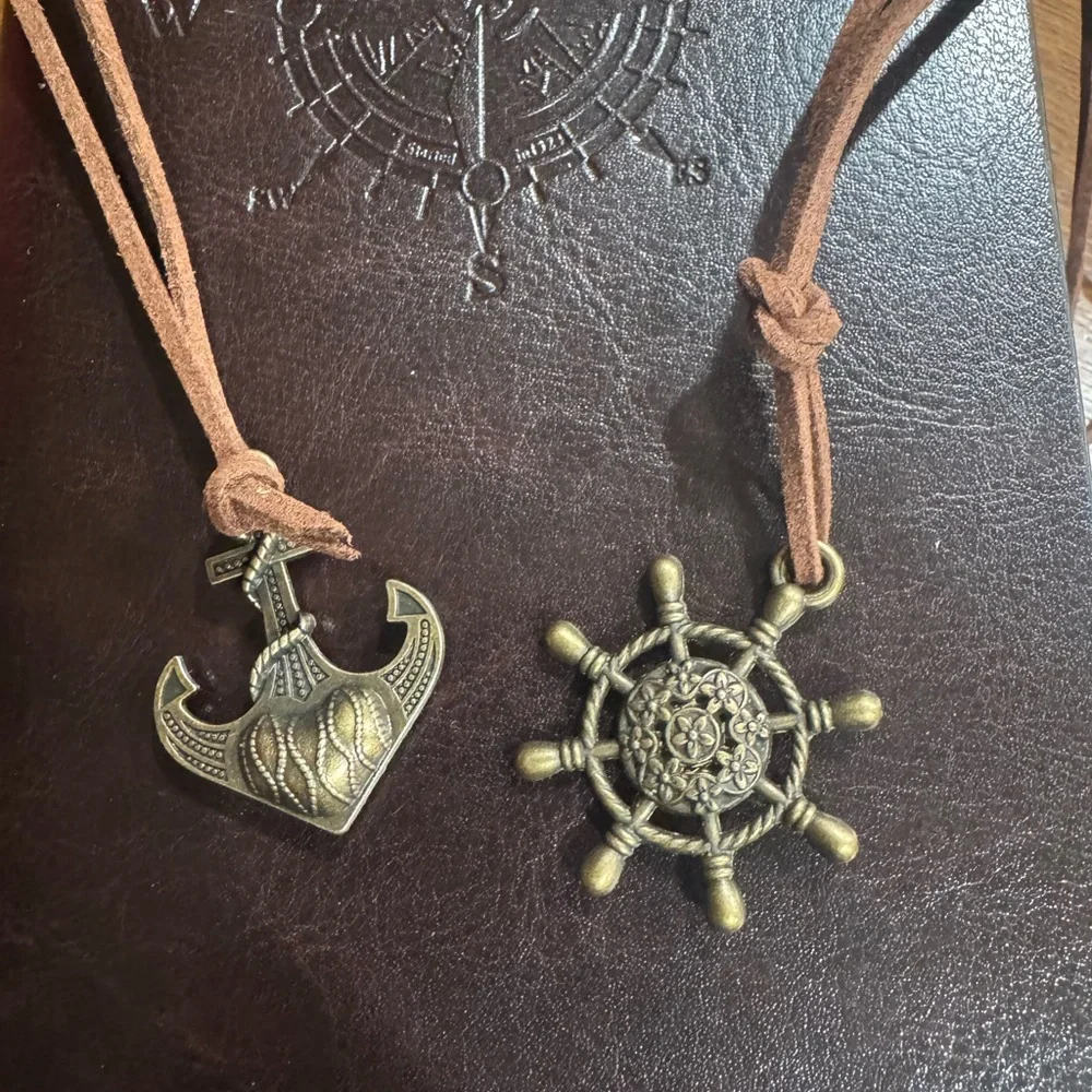 🆕 Nautical Journal 📓 with Compass Design & bookmark
